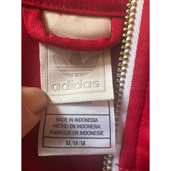 Adidas Indiana Hoosiers Red & White Full-Zip Track Jacket M - Picture 3 of 5
